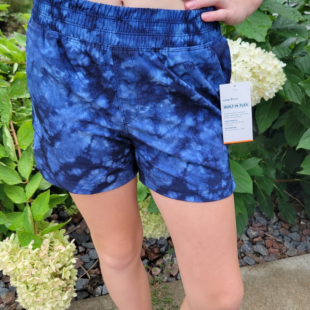 Old Navy active Navy tie dye shorts size large